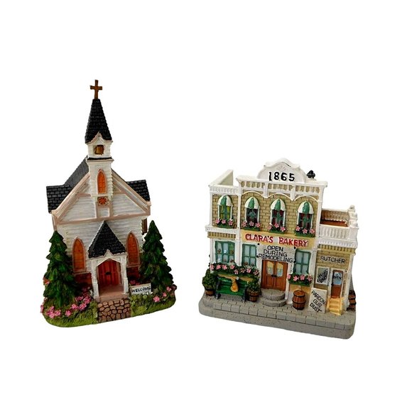 Liberty Falls 4 Piece Box Set Church, Bakery, Wagon Works, Griswold's Workshop - Picture 4 of 7